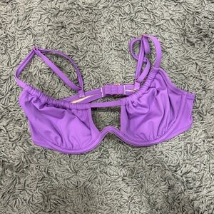 PURPLE UNDERWIRE BIKINI TOP